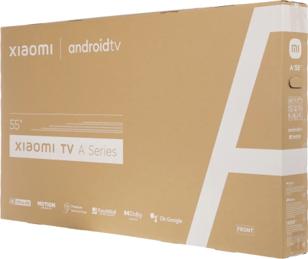 Телевизор LED Xiaomi 55" MI TV A 55 2025 Frameless черный 4K Ultra HD 60Hz DVB-T2 DVB-C DVB-S2 USB WiFi Smart TV