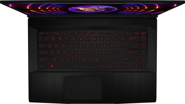 Ноутбук MSI GF63 Thin 12VE-1038XRU Core i5 12450H 16Gb SSD1Tb NVIDIA GeForce RTX4050 6Gb 15.6" IPS FHD (1920x1080) FreeDOS black WiFi BT Cam (9S7-16R821-1038)