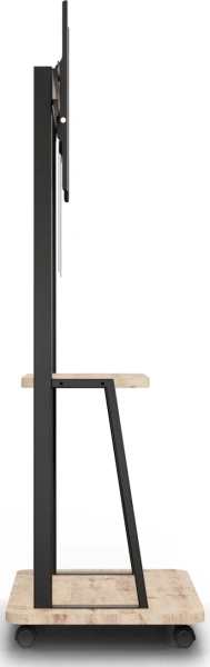Стойка для телевизора Holder PR-108 черный/дуб 32"-65" макс.40кг напольный мобильный