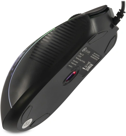 Мышь Оклик 702G черный оптическая 3600dpi USB для ноутбука 4but (1902907)