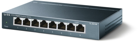 Коммутатор TP-Link TL-SG108 (L2) 8x1Гбит/с неуправляемый