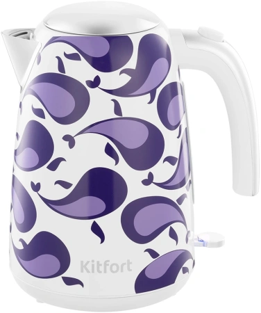 Тостер Kitfort КТ-6863 1080Вт белый/фиолетовый