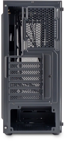 Корпус Оклик OCC-MD302 черный без БП ATX 6x120mm 2xUSB2.0 1xUSB3.0 audio bott PSU