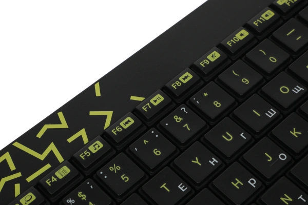 Клавиатура + мышь Logitech MK240 клав:черный/желтый мышь:черный/желтый USB беспроводная slim Multimedia (920-008198)