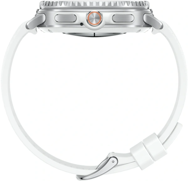 Смарт-часы Samsung Galaxy Watch 8 Classic LTE 46мм 1.34" Super AMOLED корп.серебристый рем.белый (SM-L505FZWACAU)