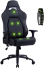 Кресло игровое Cactus CS-CHR-130-M с вибромассажем черный экокожа с подголов. крестов. черный