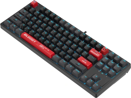 Клавиатура A4Tech Bloody AT87 черный/красный USB for gamer LED (AT87) кабель 1.8м