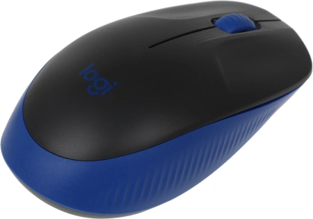 Мышь Logitech M190 черный/синий оптическая 1000dpi беспров. USB 2but (910-005925)