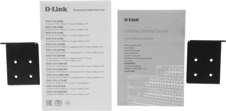 Коммутатор D-Link DGS-1210-28P/ME/B2A (L2) 24x1Гбит/с 4xКомбо(1000BASE-T/SFP) 24PoE 193W настраиваемый