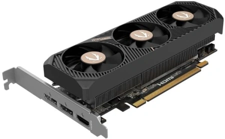 Видеокарта Zotac PCI-E 5.0 RTX 5060 LP 8GB NVIDIA GeForce RTX 5060 8Gb 128bit GDDR7 2497/28000 HDMIx1 DPx2 HDCP Ret low profile