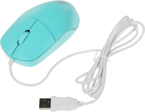 Мышь Defender Azora MB-241 голубой оптическая 1200dpi silent USB 2but (52243)