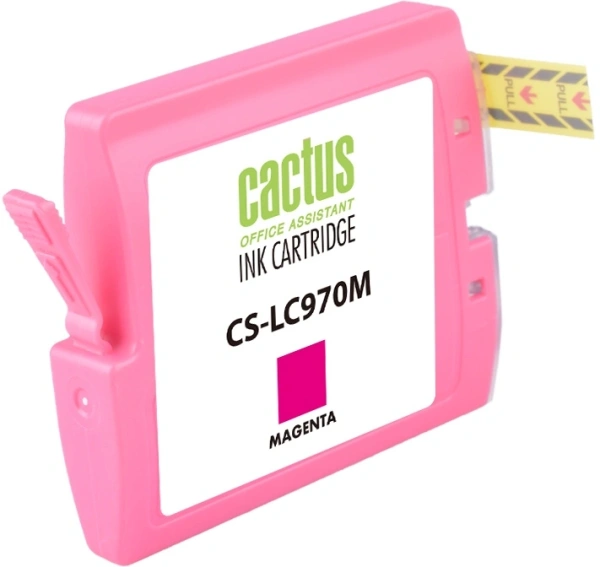 Картридж струйный Cactus CS-LC970M пурпурный (20мл) для Brother MFC-260c/235c/DCP-150c/135c с чипом