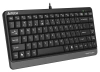 Клавиатура A4Tech FKS11 черный/серый USB (FKS11 GREY) кабель 1.5м