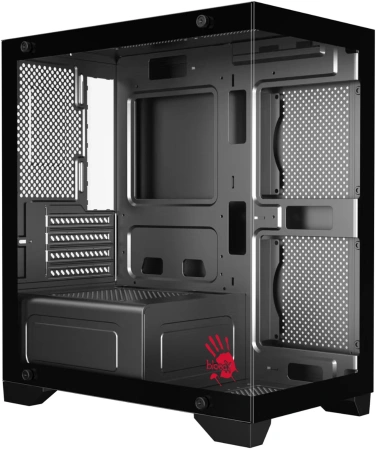 Корпус Bloody BD-CC103F черный без БП mATX 7x120mm 1xUSB2.0 1xUSB3.0 audio bott PSU