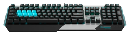 Клавиатура A4Tech B865 механическая серый/черный USB for gamer LED (B865 ICE BLUE) кабель 1.8м