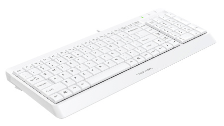 Клавиатура A4Tech FK15 белый USB (FK15 WHITE) кабель 1.5м