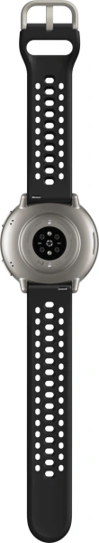 Смарт-часы Amazfit Active 2R A2437 43.9мм 1.32" AMOLED корп.серебристый рем.черный разм.брасл.:135-195мм (6970100377712)