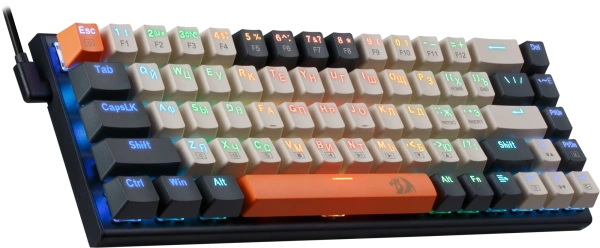 Клавиатура Redragon Ryze механическая черный USB for gamer LED (72603) кабель 1.8м