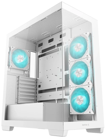 Корпус Deepcool CG580 4F WH белый без БП ATX 6x120mm 3x140mm 2xUSB3.0 audio bott PSU