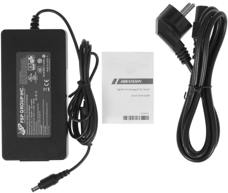 Коммутатор Hikvision DS-3E0510HP-E 9x1Гбит/с 1SFP 6PoE+ 2PoE++ 110W неуправляемый
