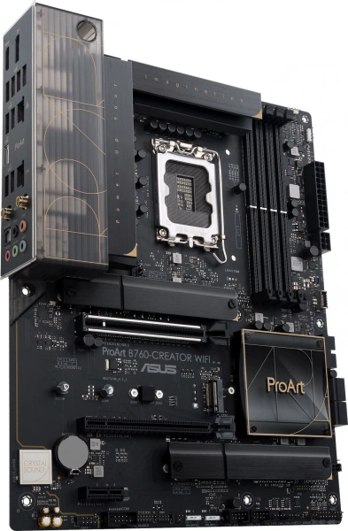 Материнская плата Asus PROART B760-CREATOR WIFI Soc-1700 Intel B760 4xDDR5 ATX AC`97 8ch(7.1) 1 x 2.5Gigabit + Gigabit Ethernet RAID+HDMI+DP