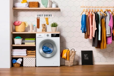 Стиральная машина Gorenje W2NHPI72SCS класс: A загр.фронтальная макс.:7кг белый инвертор