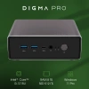 Неттоп Digma Pro Minimax U1 i3 1215U (1.2) 8Gb SSD512Gb UHDG Windows 11 Pro GbitEth WiFi BT 60W темно-серый/черный (DPP3-8DXW01)