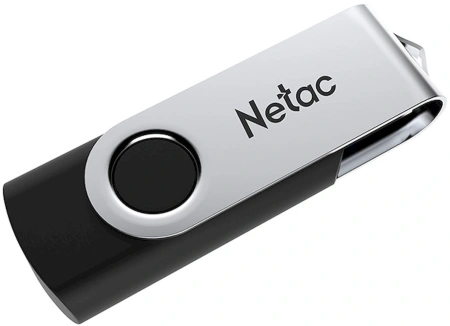 Флеш Диск Netac 128GB U505 NT03U505N-128G-20BK USB2.0 черный/серебристый