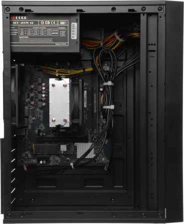 ПК Amur Нарвал A5A12 MT Ryzen 5 3400G (3.7) 8Gb SSD256Gb Vega 11 FreeDOS GbitEth 400W мышь клавиатура черный (RUS) (2139459)