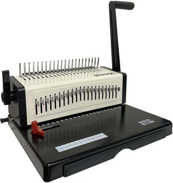 Переплетчик Office Kit B2125N A4/перф.23л.сшив/макс.500л./пластик.пруж. (4.5-51мм)