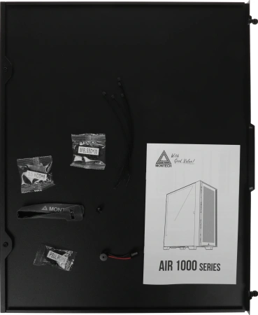 Корпус Montech Air 1000 Lite черный без БП ATX 1x120mm 3x140mm 1xUSB2.0 2xUSB3.0 audio bott PSU