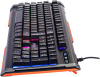 Клавиатура Оклик 717G BLACK DEATH черный/оранжевый USB Multimedia for gamer LED (476395)