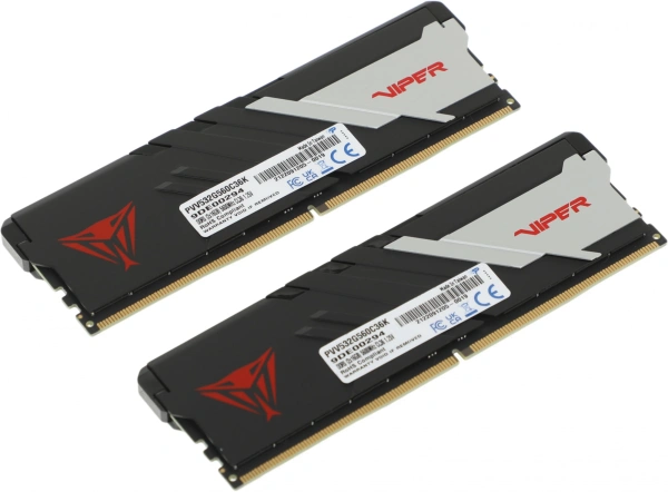 Память DDR5 2x16Gb 5600MHz Patriot PVV532G560C36K Viper Venom RTL Gaming PC5-44800 CL36 DIMM 288-pin 1.25В с радиатором Ret