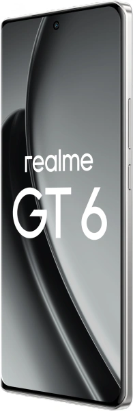 Смартфон Realme RMX3851 GT 6 256Gb 12Gb серебристый моноблок 3G 4G 2Sim 6.78" 1264x2780 Android 14 50Mpix 802.11 a/b/g/n/ac/ax NFC GPS GSM900/1800 GSM1900 Protect