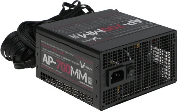 Блок питания Formula ATX 700W AP-700ММ 80 PLUS WHITE (20+4pin) APFC 120mm fan 6xSATA RTL