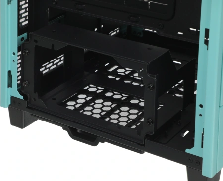 Корпус Thermaltake The Tower 100 Turquoise голубой без БП miniITX 1x120mm 3x140mm 2xUSB3.0 audio bott PSU