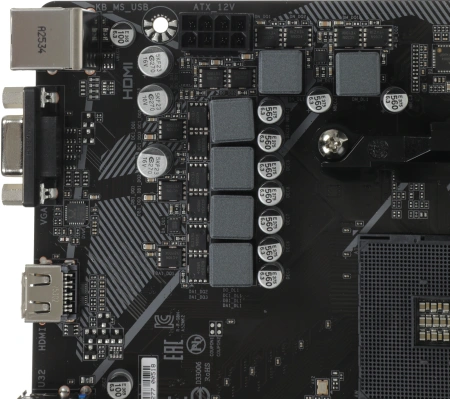 Материнская плата Gigabyte A520M K V2 Soc-AM4 AMD A520 2xDDR4 mATX AC`97 8ch(7.1) GbLAN RAID+VGA+HDMI
