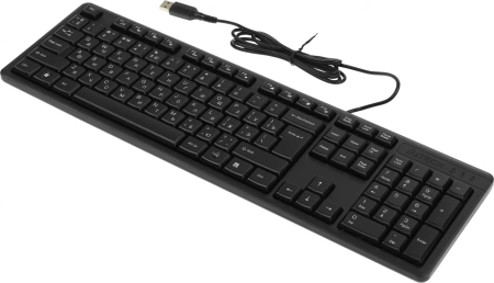 Клавиатура A4Tech KR-3 черный USB кабель 1.5м