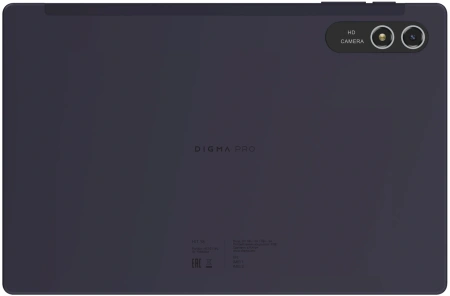 Планшет Digma Pro HIT 18 T616 (2.0) 8C RAM8Gb ROM256Gb 10.5" IPS 1920x1200 4G Android 13 фиолетовый 13Mpix 5Mpix BT WiFi microSD 512Gb 7000mAh 5hr 120hrs