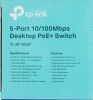 Коммутатор TP-Link TL-SF1005P (L2) 5x100Мбит/с 4PoE 58W неуправляемый