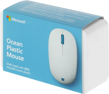 Мышь Microsoft Ocean Plastic Mouse светло-серый оптическая 4000dpi беспров. BT 2but (I38-00003)
