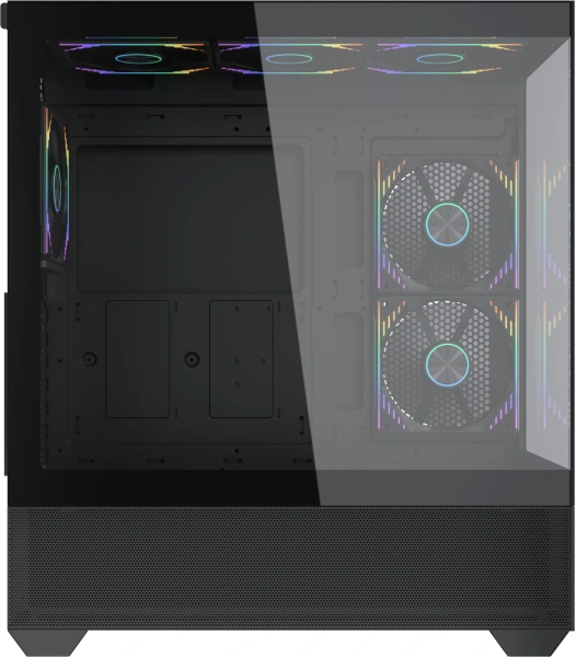 Корпус Accord ACC-EL1B TG черный без БП ATX 2xUSB2.0 1xUSB3.1 audio