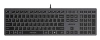 Клавиатура A4Tech FX60 серый USB slim LED (FX60 GREY / WHITE) кабель 1.5м