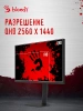 Монитор Bloody 27" MN1X черный IPS LED 1ms 16:9 HDMI M/M матовая HAS Piv 600cd 178гр/178гр 2560x1440 210Hz G-Sync FreeSync DP 2K 5.84кг