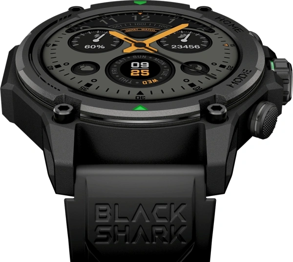 Смарт-часы Black Shark BS-GS3 1.43" AMOLED корп.черный рем.черный разм.брасл.:150-215мм (6974521492610)