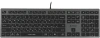 Клавиатура A4Tech FX60H серый USB slim LED (FX60H GREY/WHITE) кабель 1.5м
