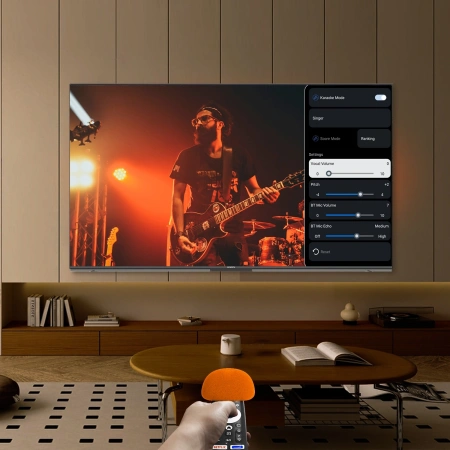Телевизор LED Skyworth 75" 75X85G QD-Mini LED Magic Sound Karaoke TV Frameless черный/черный 4K Ultra HD 120Hz MEMC DVB-T DVB-T2 DVB-C DVB-S DVB-S2 USB WiFi Smart TV