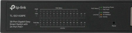 Коммутатор TP-Link Easy Smart Switch TL-SG1428PE 26x1Гбит/с 2SFP 24PoE+ 250W управляемый