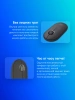 Мышь Logitech Pebble 2 M350S графитовый оптическая 4000dpi silent беспров. BT для ноутбука 2but (910-006988)