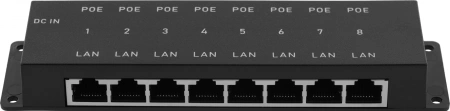 Удлинитель PoE Osnovo Midspan-8/P 10/100BASE-T 30Вт